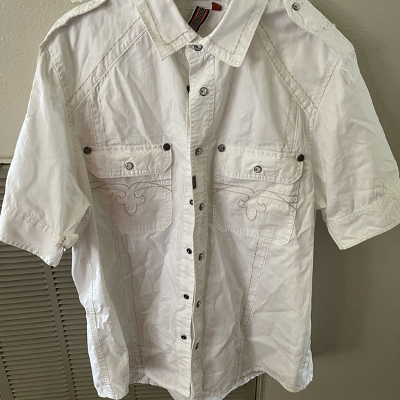 Mens Rock & Republic pearl snap buttons members only - Picture 1 of 7